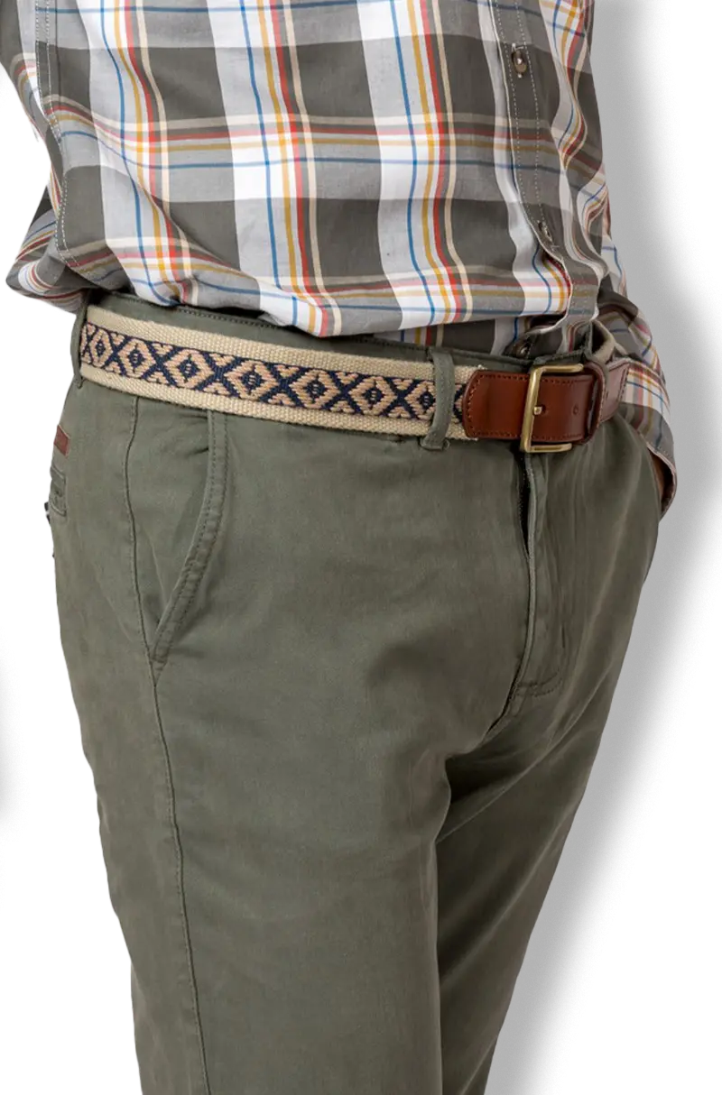 Pantalón Chino Classic Verde Kiko Bigot