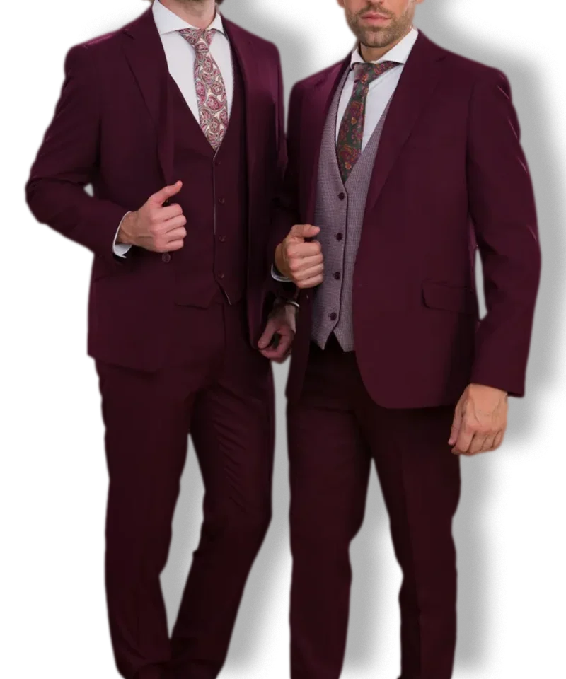 Traje Elegant Zar Burdeos | Kiko Bigot