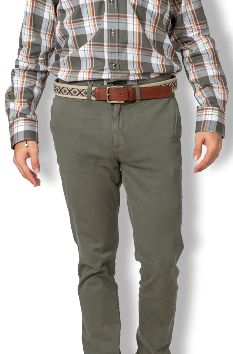 Pantalón Chino Classic Verde Kiko Bigot