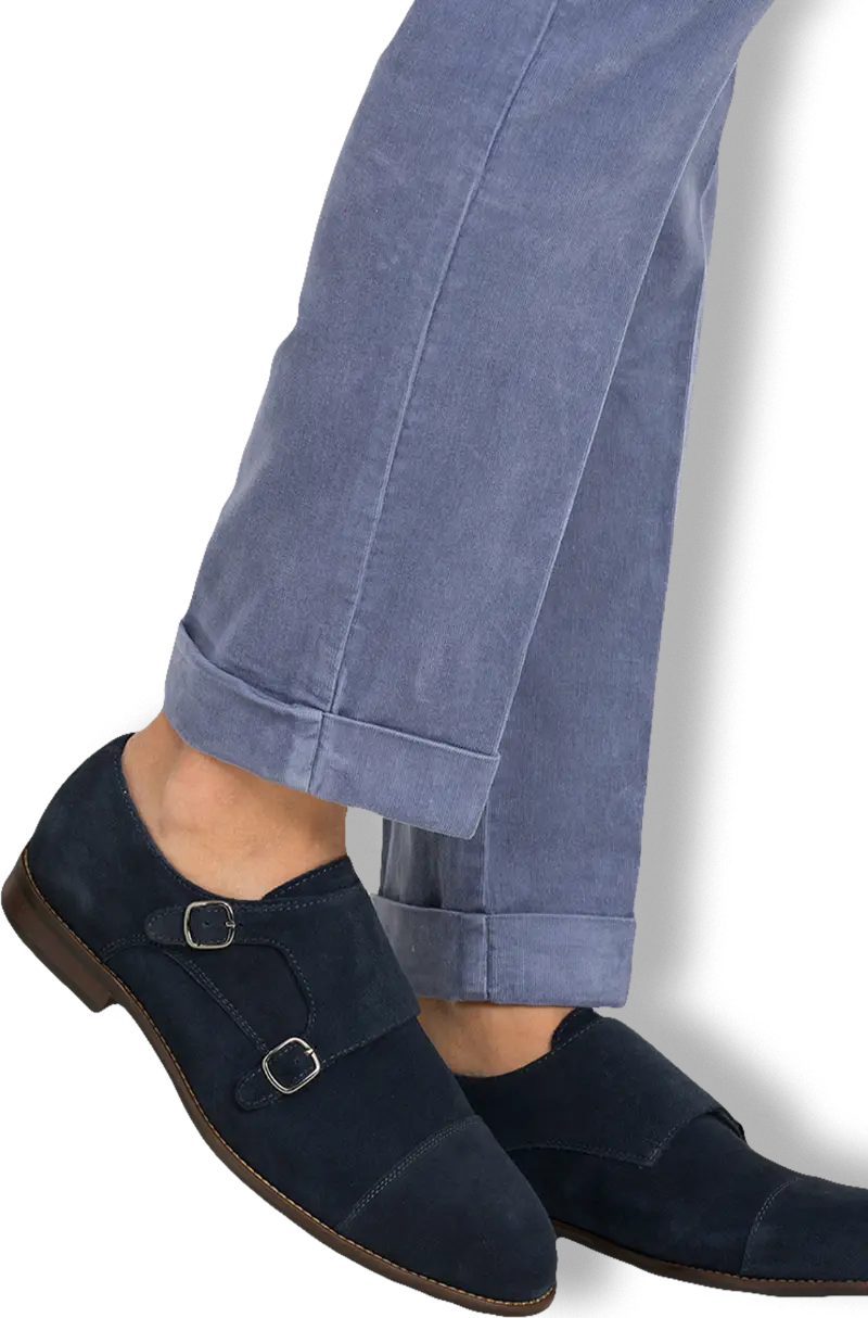 Zapatos Hebilla Serraje Azul Marino | Kiko Bigot