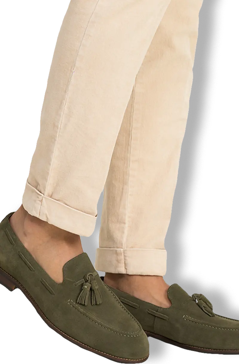 Zapatos Borlas Verde Cacería | Kiko Bigot