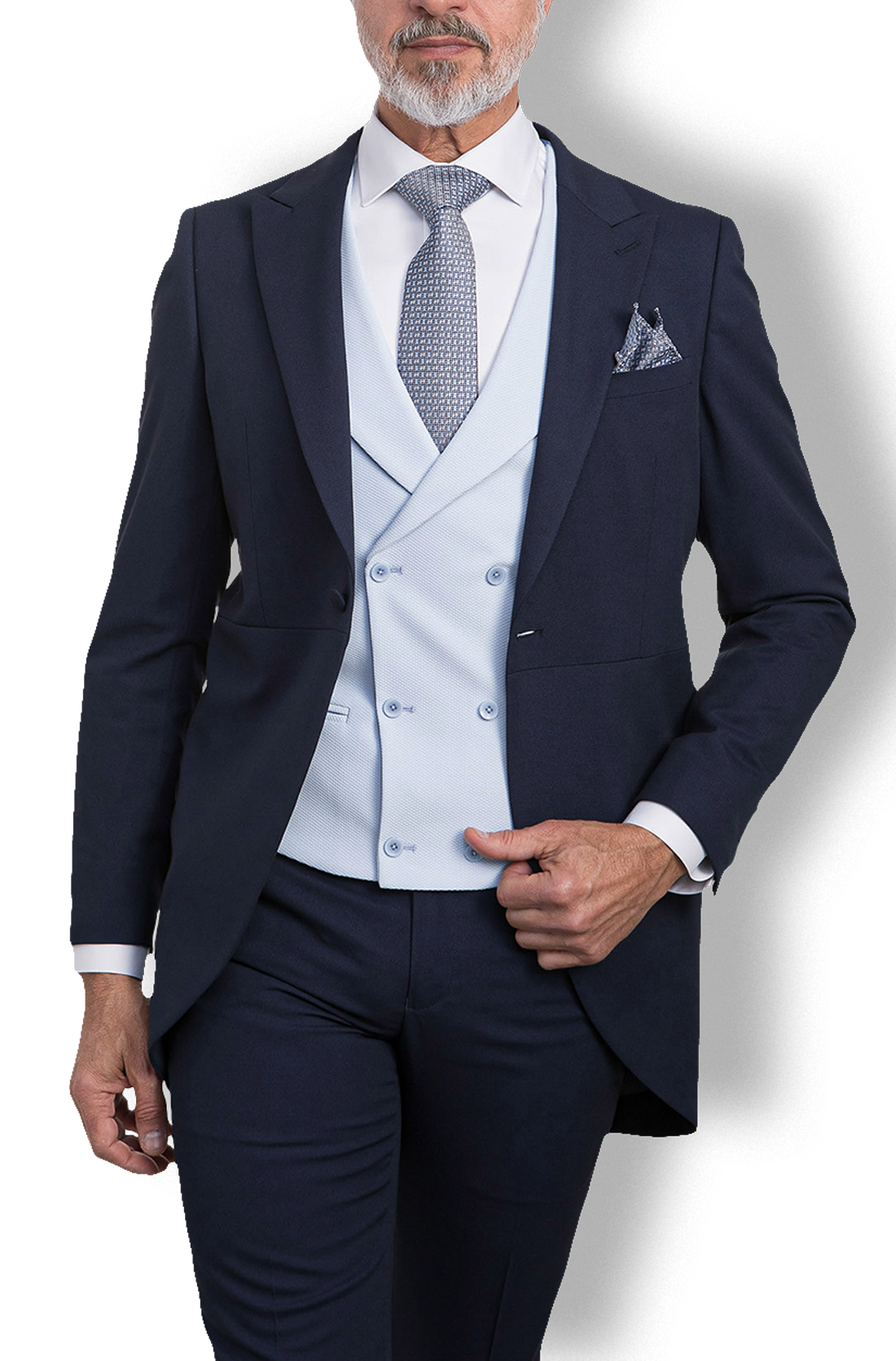 Chaleco Cruzado Celeste Kiko Bigot