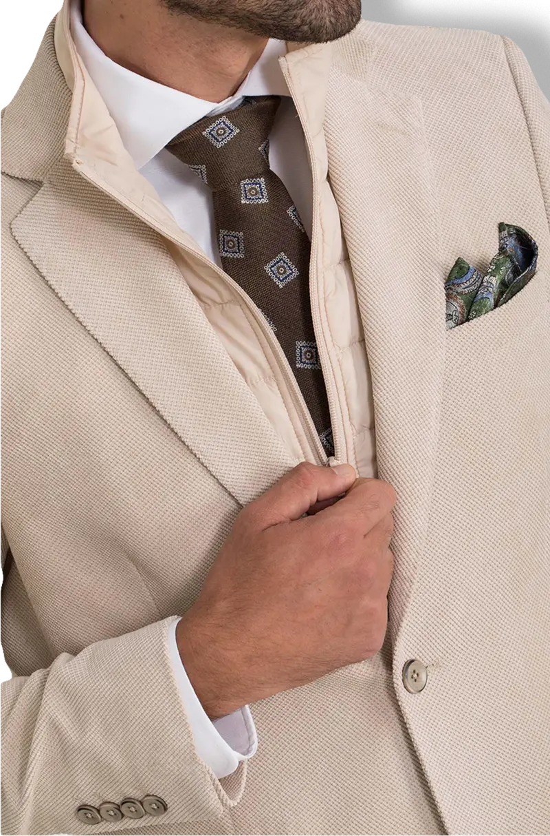 Americana Chaleco Beige Kiko Bigot