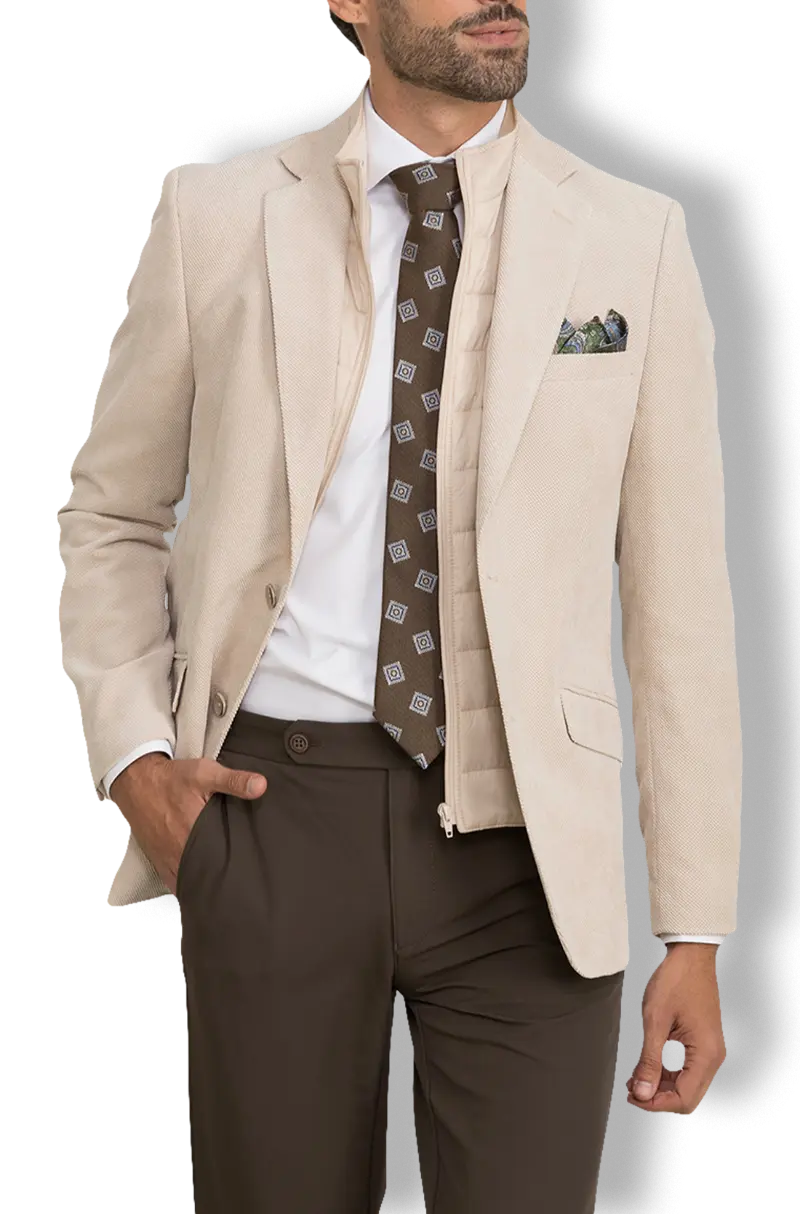 Americana Chaleco Beige Kiko Bigot