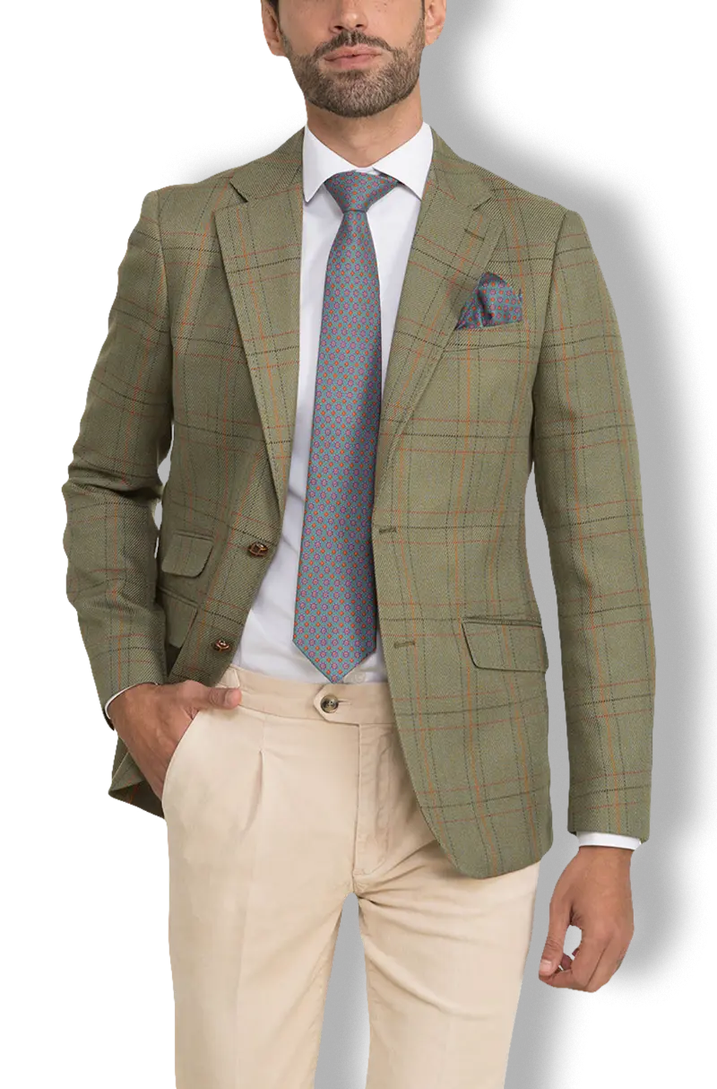 Americana Verde Cuadros Kiko Bigot