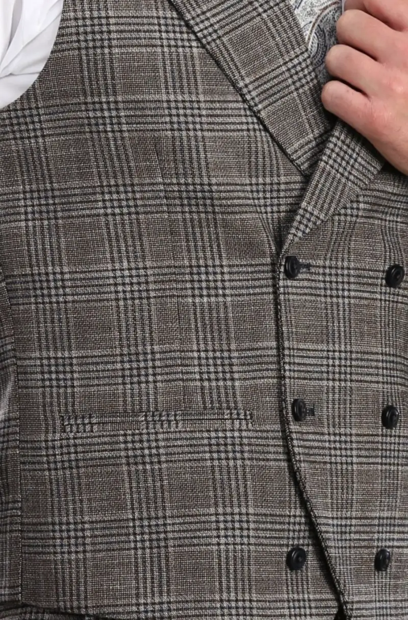 Chaleco Cruzado Galés Gris | Kiko Bigot