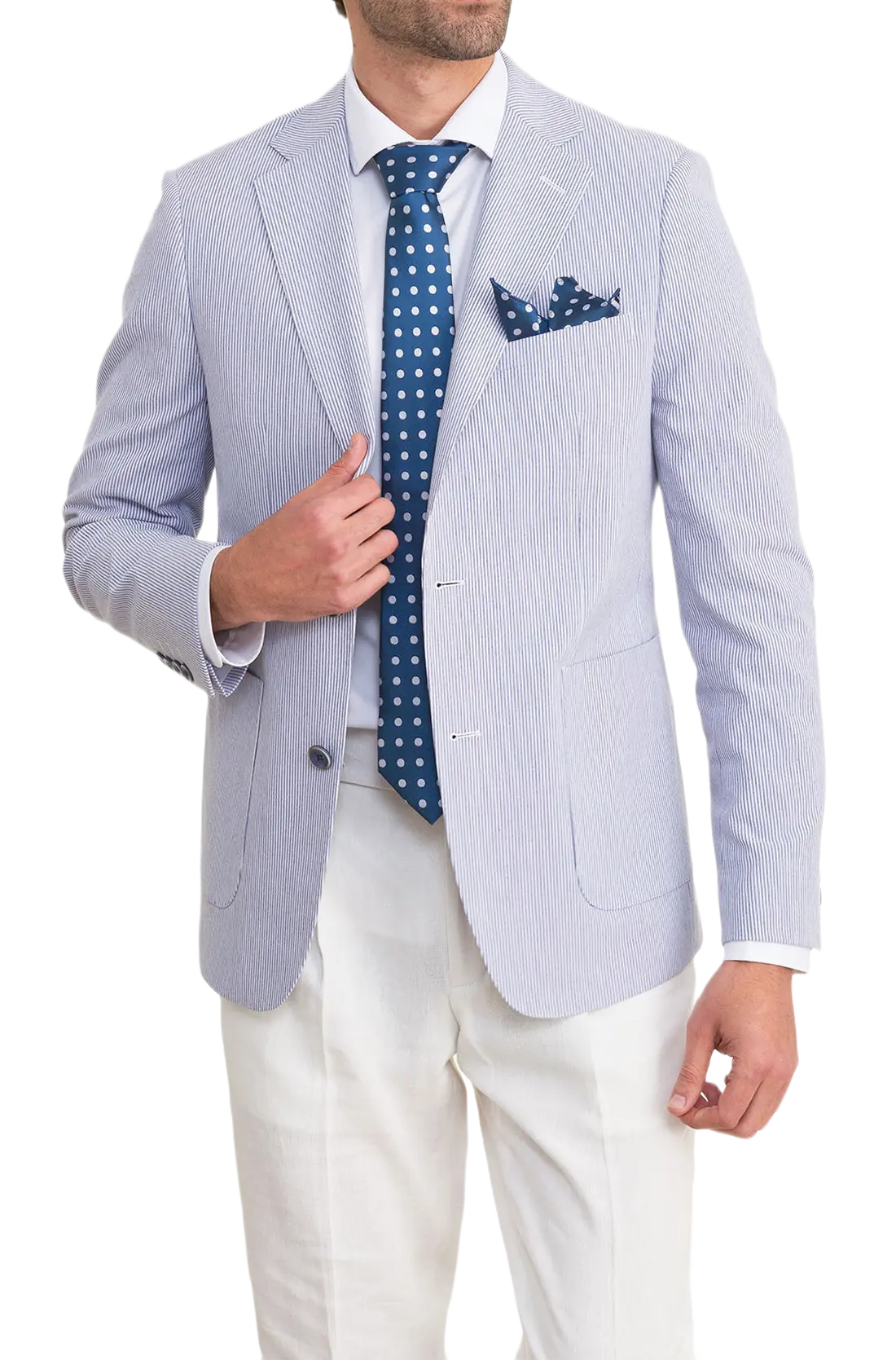 Americana Mil Rayas Celeste | Kiko Bigot