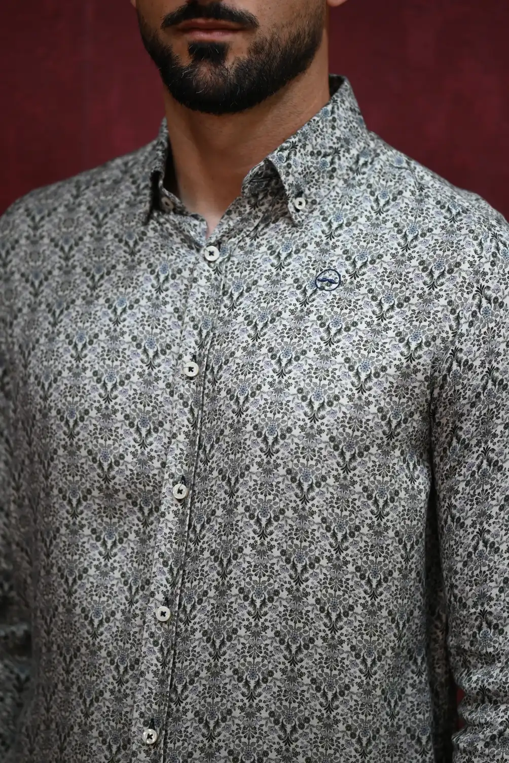 Camisa Ramas Verde Kiko Bigot