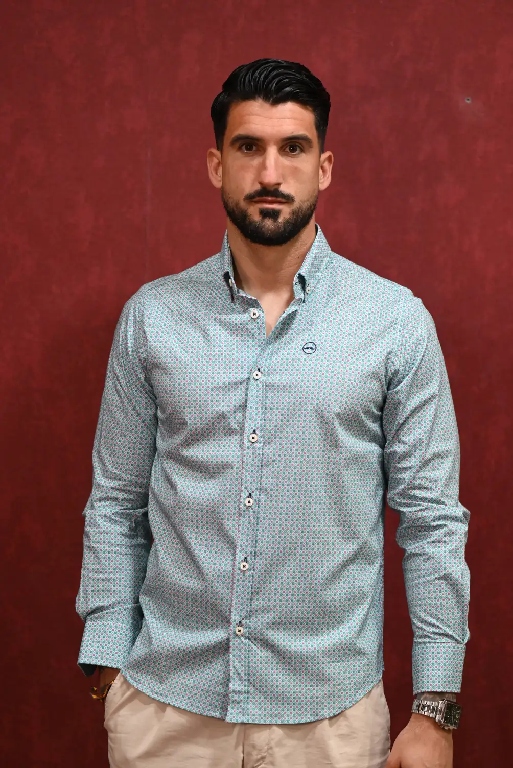 Camisa Estampada Verde | Kiko Bigot