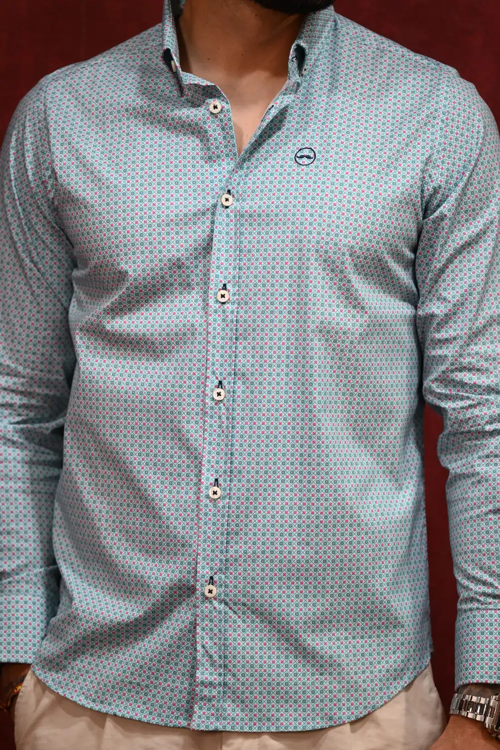 Camisa Estampada Verde | Kiko Bigot