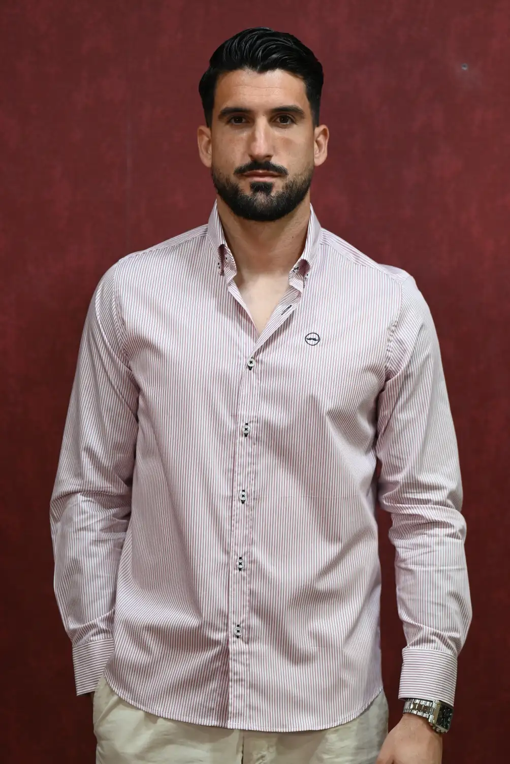 Camisa Rayas Roja | Kiko Bigot