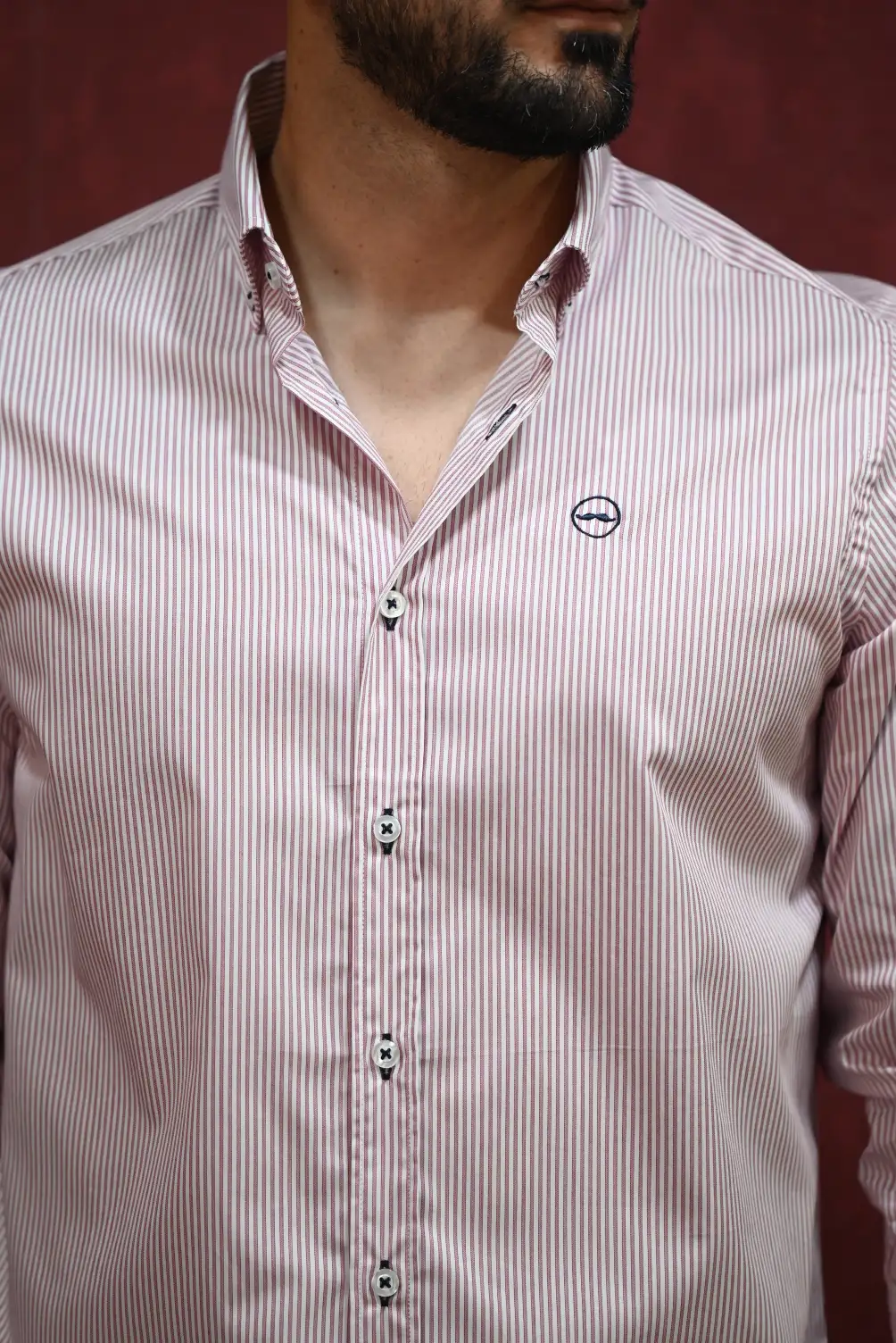 Camisa Rayas Roja | Kiko Bigot