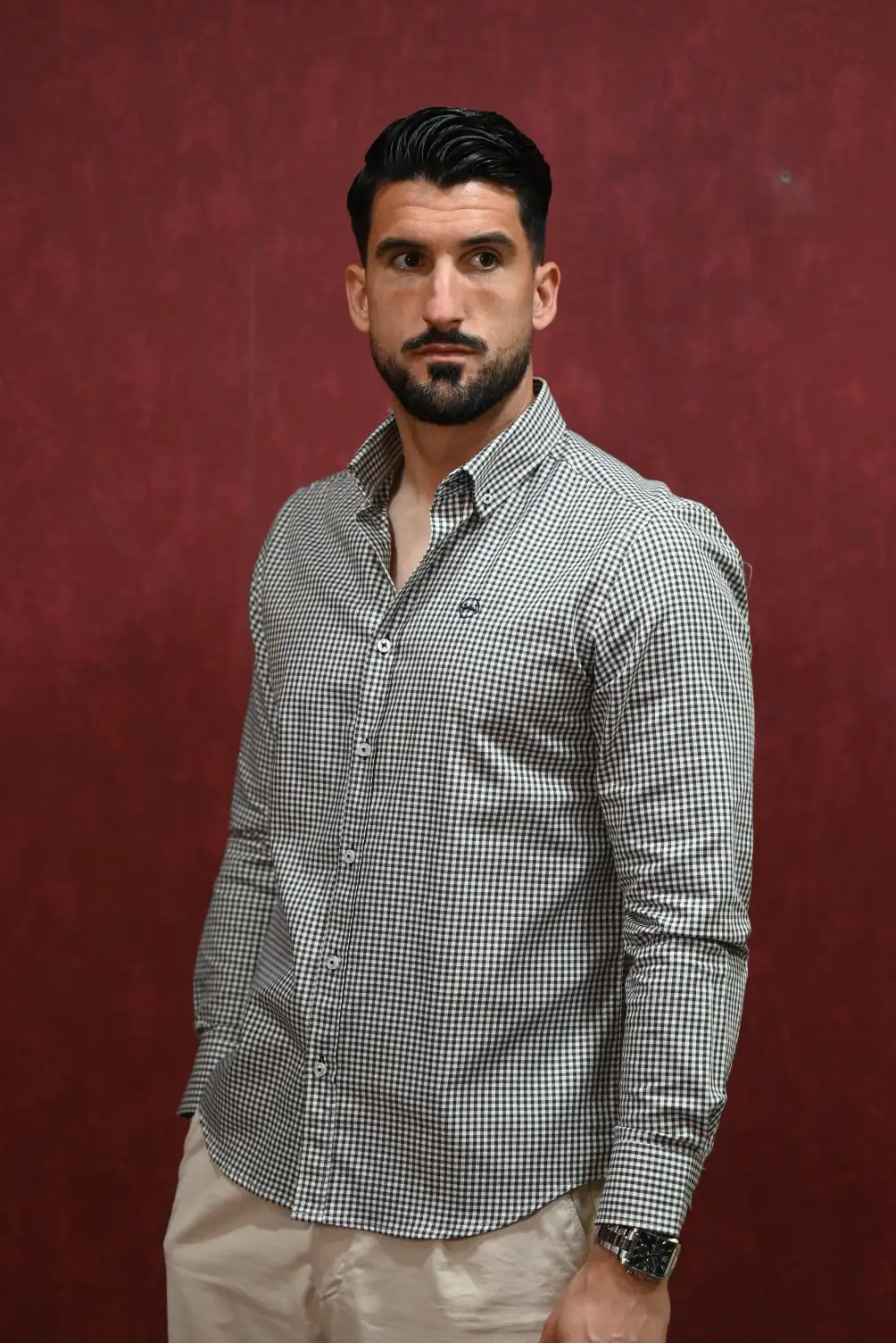 Camisa Vichy Verde y Burdeos Kiko Bigot