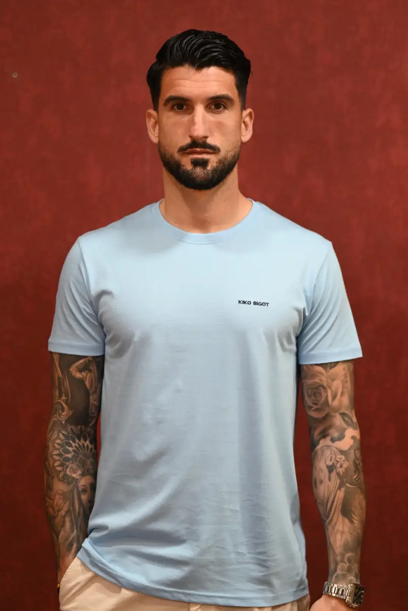 Camiseta Étnica Celeste | Kiko Bigot