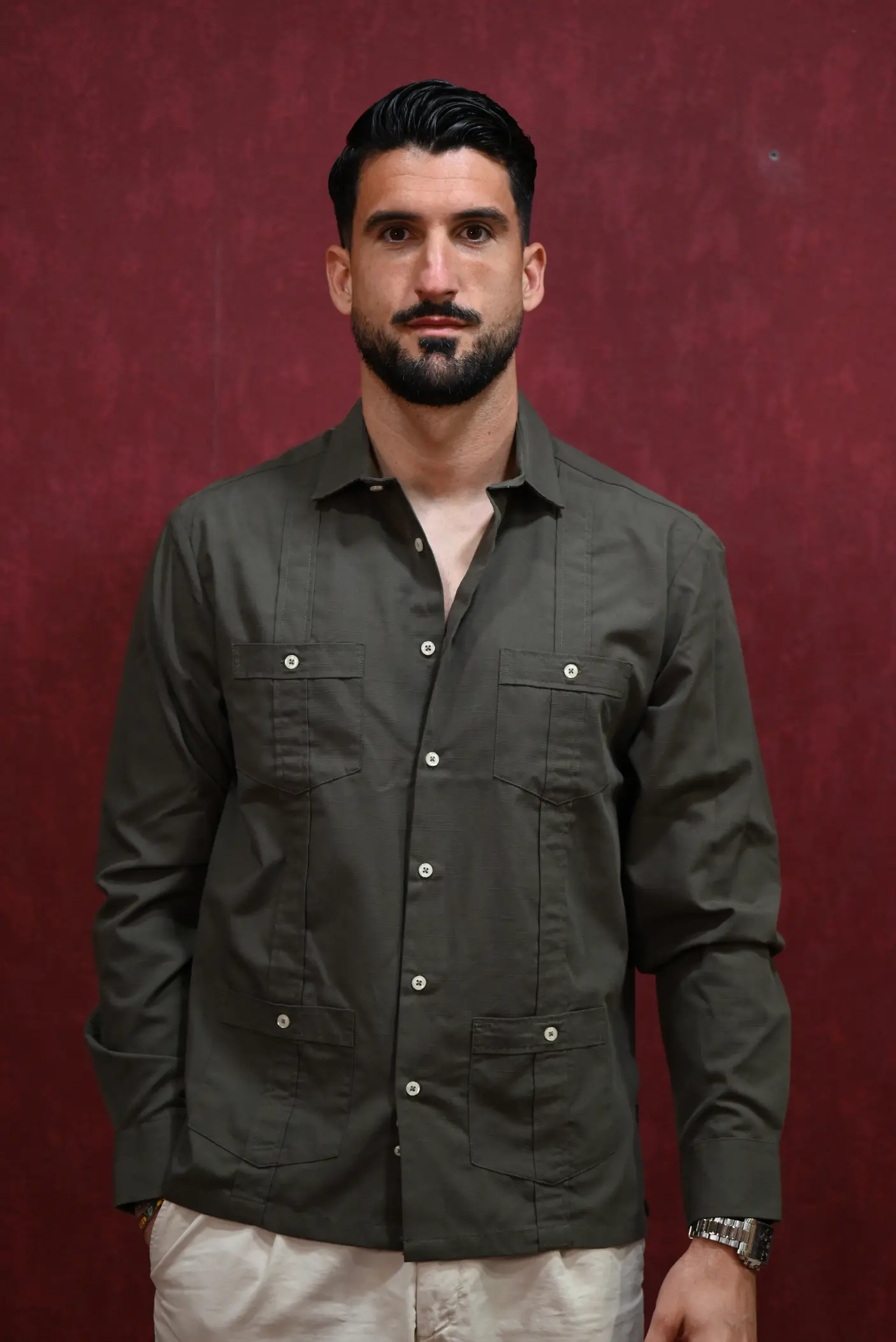 Guayabera Verde Oscuro | Kiko Bigot