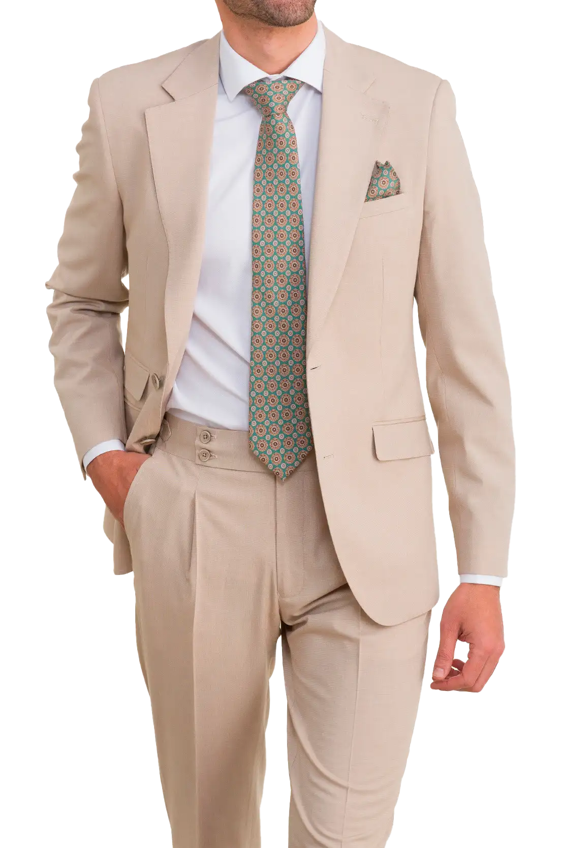 Traje Elegant Alto Beige | Kiko Bigot