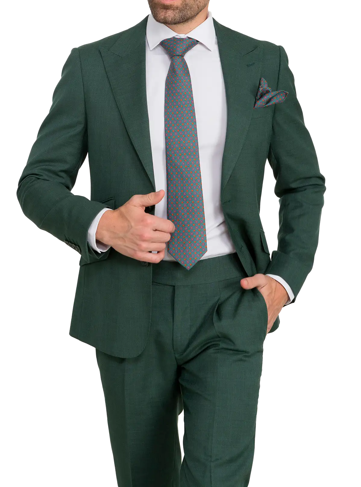 Traje Falso Liso Verde | Kiko Bigot