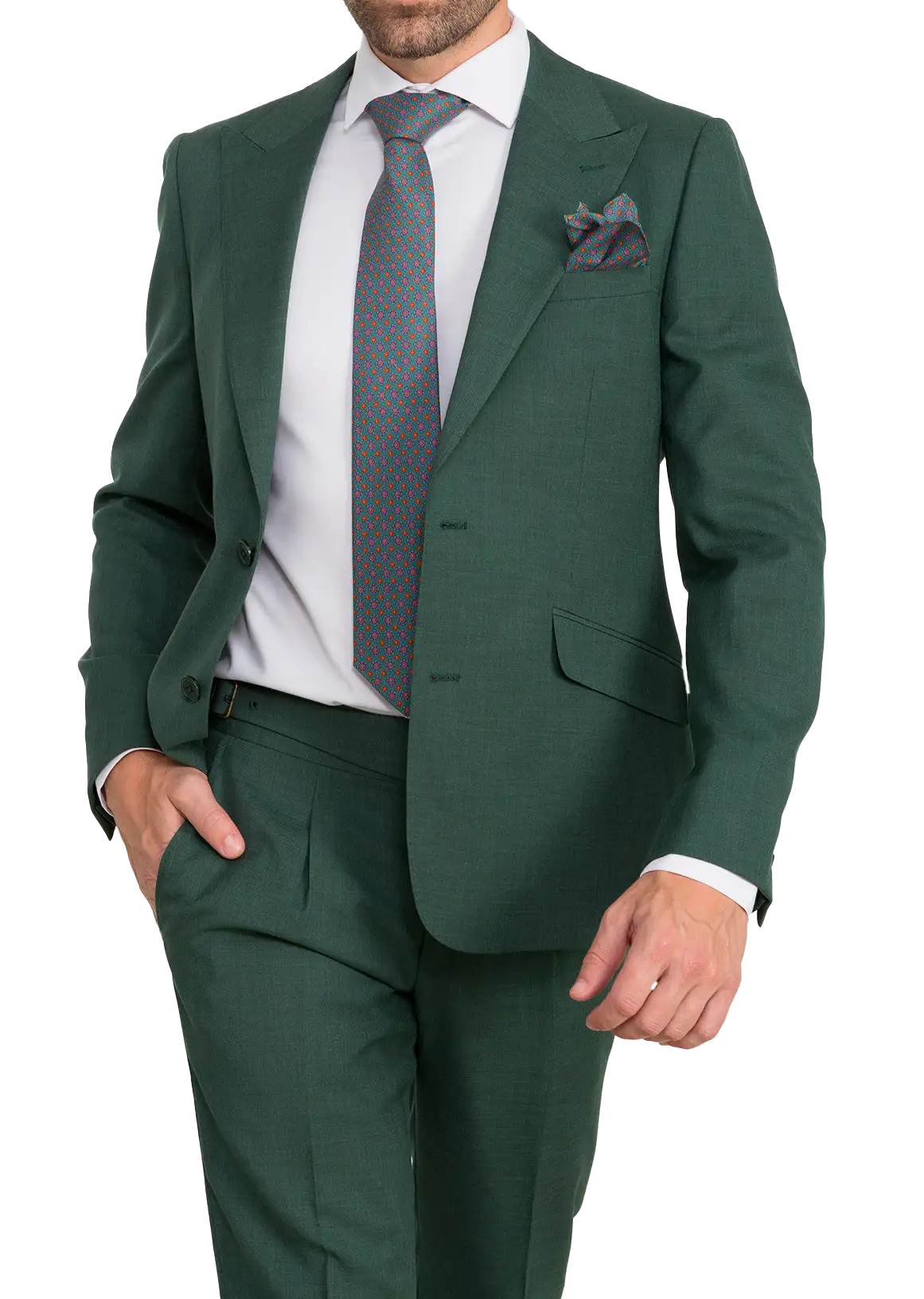 Traje Falso Liso Verde | Kiko Bigot